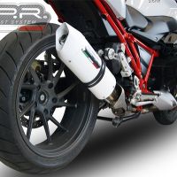 Pot echappement compatible avec Bmw R 1200 R 2015 Lc 2015-2016, Albus Ceramic, Échappement légal, homologué,silencieux avec db killer amovible et tuyau de liaison spécifique 