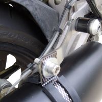 Pot echappement compatible avec Aprilia Caponord 1200 2013-2016, Furore Nero, Échappement légal, homologué,silencieux avec db killer amovible et tuyau de liaison spécifique 
