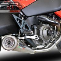 Pot echappement compatible avec Buell 1125 R -CR 2005-2009, Powercone Evo, Pot échappement homologué et légal, silencieux avec mi-collecteur y db killer amovible 