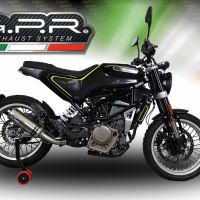 Pot echappement compatible avec Husqvarna Vitpilen 401 2018-2019, M3 Inox , Échappement légal, homologué,silencieux avec db killer amovible et tuyau de liaison spécifique 