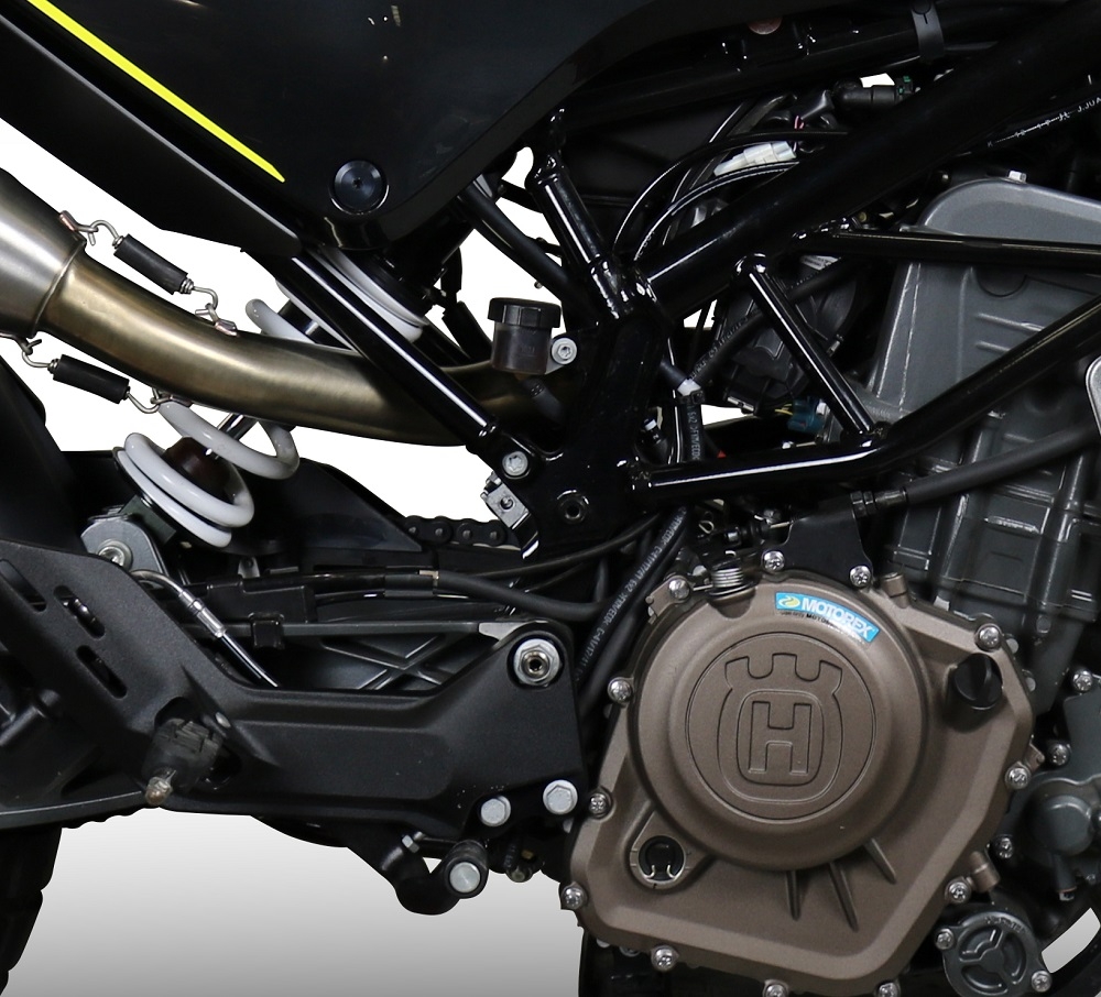 Pot echappement compatible avec Husqvarna Vitpilen 401 2018-2019, Powercone Evo, Échappement légal, homologué,silencieux avec catalyseur, db killer amovible et tuyau de liaison spécifique 