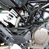 Pot echappement compatible avec Husqvarna Svartpilen 401 2018-2019, Decatalizzatore, Suppresseur de cataliseu, décatalyseurr, article sans homologation 