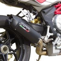 Pot echappement compatible avec Mv Agusta Brutale 800 2012-2016, Furore Nero, Échappement légal, homologué,silencieux avec db killer amovible et tuyau de liaison spécifique 