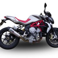 GPR pot echappement compatible avec  Mv Agusta Brutale 800 2017-2020, New Grand Prix Evo Titanium, Échappement légal, homologué,silencieux avec catalyseur, db killer amovible et tuyau de liaison spécifique 