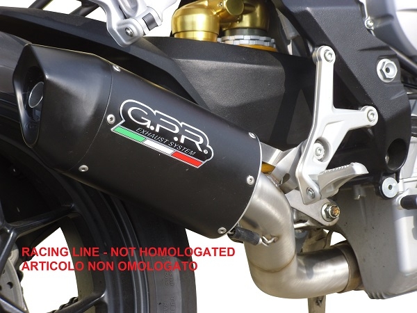Pot echappement compatible avec Mv Agusta Brutale 800 2017-2020, Furore Evo4 Nero, Échappement légal, homologué,silencieux avec catalyseur, db killer amovible et tuyau de liaison spécifique 