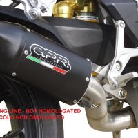 Pot echappement compatible avec Mv Agusta Brutale 800 2017-2020, Furore Evo4 Nero, Échappement légal, homologué,silencieux avec catalyseur, db killer amovible et tuyau de liaison spécifique 