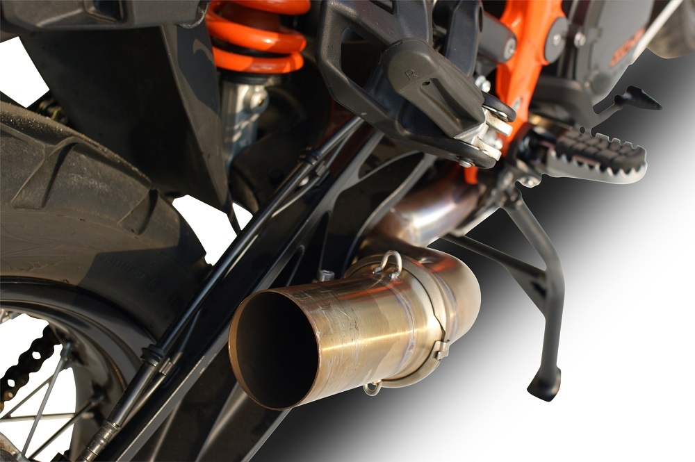 Pot echappement compatible avec Ktm Lc 8 Adventure 1090 2017-2020, Decatalizzatore, Suppresseur de cataliseu, décatalyseurr, article sans homologation 