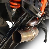 Pot echappement compatible avec Ktm Lc 8 Adventure 1090 2017-2020, Decatalizzatore, Suppresseur de cataliseu, décatalyseurr, article sans homologation 