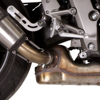 Pot echappement compatible avec Honda Cb 1000 R 2008-2014, Satinox , Échappement légal, homologué,silencieux avec db killer amovible et tuyau de liaison spécifique 