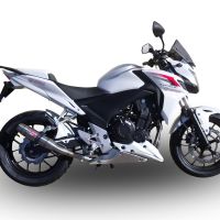 Pot echappement compatible avec Honda Cb 400 F 2013-2015, Deeptone Inox, Échappement légal, homologué,silencieux avec db killer amovible et tuyau de liaison spécifique 