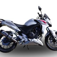 Pot echappement compatible avec Honda Cb 500 F 2016-2018, GP Evo4 Titanium, Échappement légal, homologué,silencieux avec db killer amovible et tuyau de liaison spécifique 