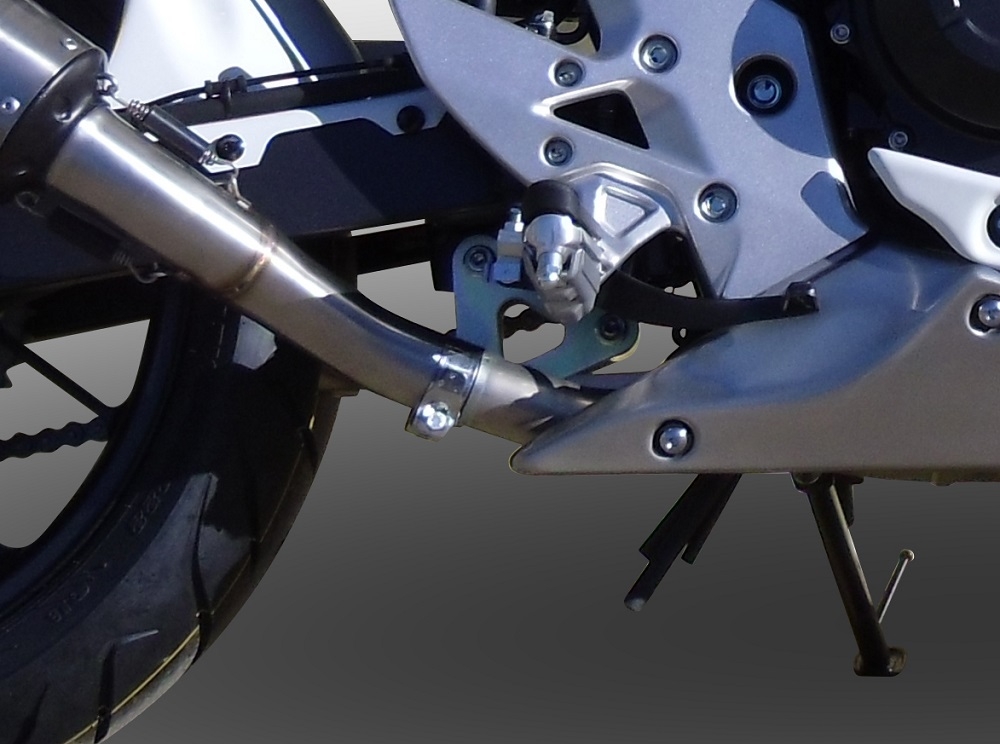 Pot echappement compatible avec Honda Cb 500 F 2013-2015, Powercone Evo, Échappement légal, homologué,silencieux avec db killer amovible et tuyau de liaison spécifique 