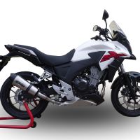 Pot echappement compatible avec Honda Cb 500 X 2016-2018, GP Evo4 Titanium, Échappement légal, homologué,silencieux avec db killer amovible et tuyau de liaison spécifique 