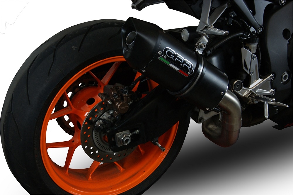 Pot echappement compatible avec Honda Cbr 1000 Rr 2014-2016, Furore Nero, Pot échappement racing, avec les tuyaux de liaison, article sans homologation 
