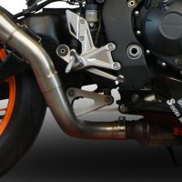 Pot echappement compatible avec Honda Cbr 1000 Rr 2014-2016, M3 Titanium Natural, Échappement légal, homologué,silencieux avec db killer amovible et tuyau de liaison spécifique 