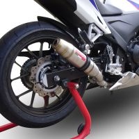 Pot echappement compatible avec Honda Cbr 500 R 2023-2024, Deeptone Inox, Échappement légal, homologué,silencieux avec db killer amovible et tuyau de liaison spécifique 