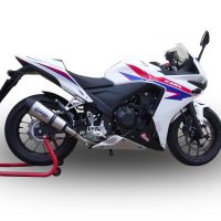 Pot echappement compatible avec Honda Cbr 500 R 2019-2022, GP Evo4 Titanium, Échappement légal, homologué,silencieux avec db killer amovible et tuyau de liaison spécifique 