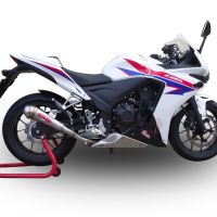 Pot echappement compatible avec Honda Cbr 500 R 2012-2018, Powercone Evo, Échappement légal, homologué,silencieux avec db killer amovible et tuyau de liaison spécifique 