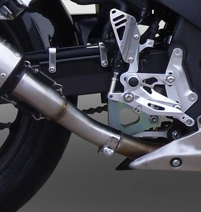 Pot echappement compatible avec Honda Cbr 500 R 2012-2018, Powercone Evo, Échappement légal, homologué,silencieux avec db killer amovible et tuyau de liaison spécifique 