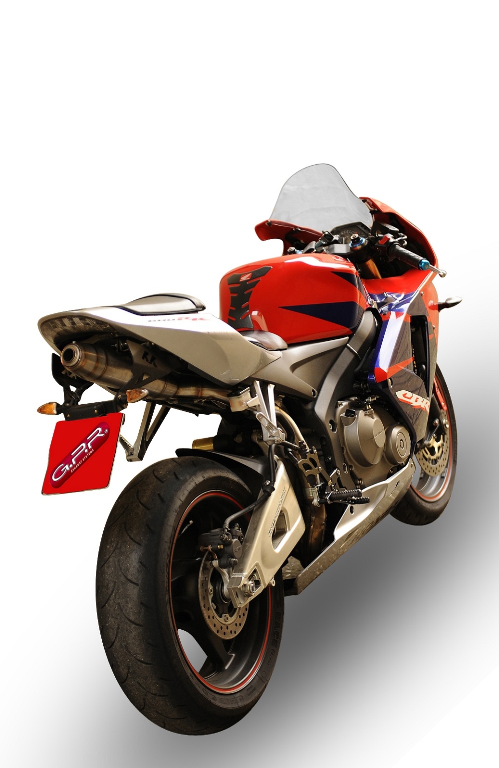 Pot echappement compatible avec Honda Cbr 600 Rr 2005-2006, Deeptone Inox, Échappement légal, homologué,silencieux avec db killer amovible et tuyau de liaison spécifique 