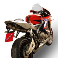 Pot echappement compatible avec Honda Cbr 600 Rr 2005-2006, Deeptone Inox, Échappement légal, homologué,silencieux avec db killer amovible et tuyau de liaison spécifique 
