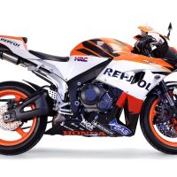 Pot echappement compatible avec Honda Cbr 600 Rr 2005-2006, Tiburon Titanium, Échappement légal, homologué,silencieux avec db killer amovible et tuyau de liaison spécifique 