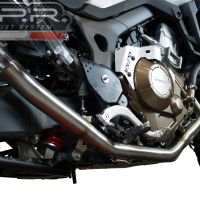 Pot echappement compatible avec Honda Crf 1000 L Africa Twin 2015-2017, Decatalizzatore, Suppresseur de cataliseu, décatalyseurr, article sans homologation 