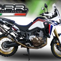 Pot echappement compatible avec Honda Crf 1000 L Africa Twin 2015-2017, Gpe Ann. titanium, Échappement légal, homologué,silencieux avec db killer amovible et tuyau de liaison spécifique 