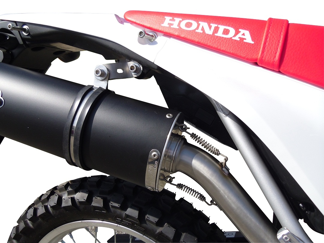 Pot echappement compatible avec Honda Crf 250 L 2013-2016, Albus Ceramic, Pot échappement complet, non légal pour les pays de l'UE, avec db killer amovible 
