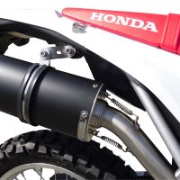 Pot echappement compatible avec Honda Crf 250 L 2013-2016, Albus Ceramic, Pot échappement complet, non légal pour les pays de l'UE, avec db killer amovible 