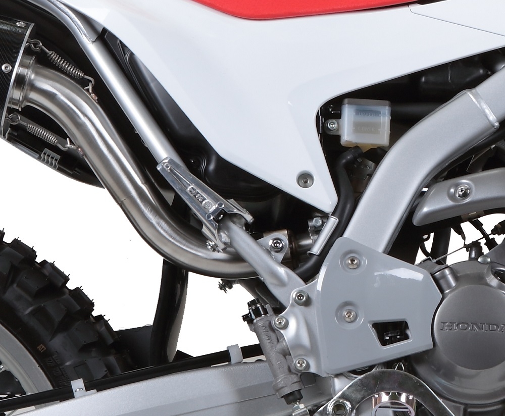 Pot echappement compatible avec Honda Crf 250 L - Rally 2017-2020, Furore Evo4 Nero, Échappement légal, homologué,silencieux avec catalyseur, db killer amovible et tuyau de liaison spécifique 