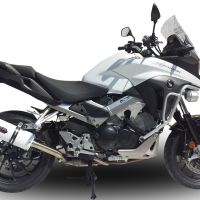 Pot echappement compatible avec Honda Vfr 800 X Crossrunner 800 2015-2016, Albus Ceramic, Échappement légal, homologué,silencieux avec db killer amovible et tuyau de liaison spécifique 