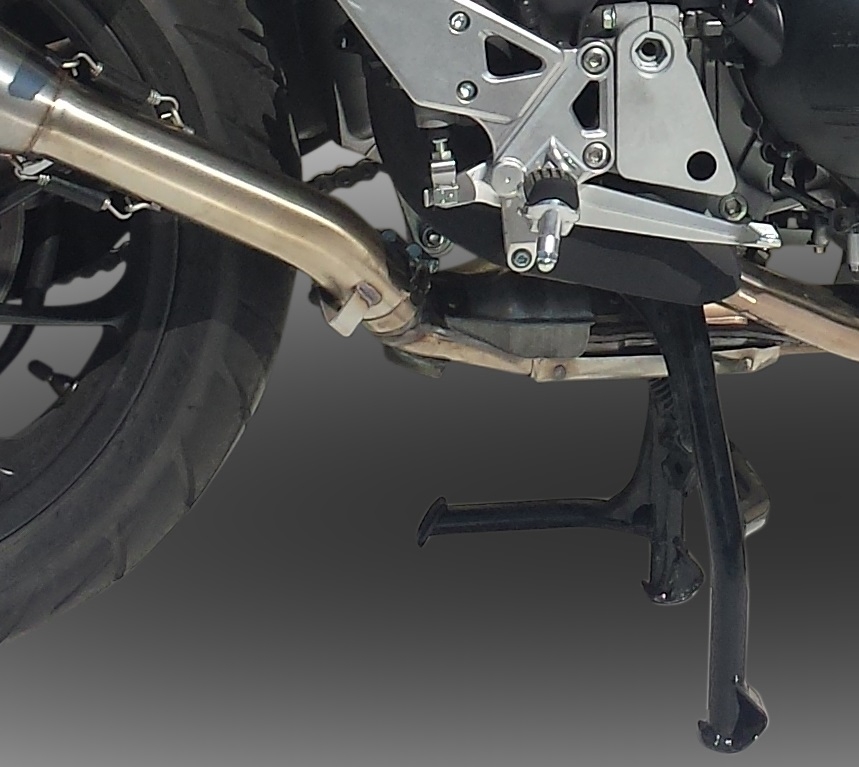 Pot echappement compatible avec Honda Vfr 800 X Crossrunner 800 2015-2016, Powercone Evo, Échappement légal, homologué,silencieux avec db killer amovible et tuyau de liaison spécifique 