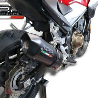 Pot echappement compatible avec Honda Cb 500 F 2019-2020, Furore Evo4 Nero, Échappement légal, homologué,silencieux avec db killer amovible et tuyau de liaison spécifique 