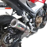 Pot echappement compatible avec Honda CB500 HORNET 2024-2025, M3 Titanium Natural, Échappement légal, homologué,silencieux avec db killer amovible et tuyau de liaison spécifique 
