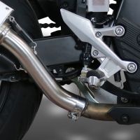 Pot echappement compatible avec Honda CB500 HORNET 2024-2025, M3 Titanium Natural, Échappement légal, homologué,silencieux avec db killer amovible et tuyau de liaison spécifique 