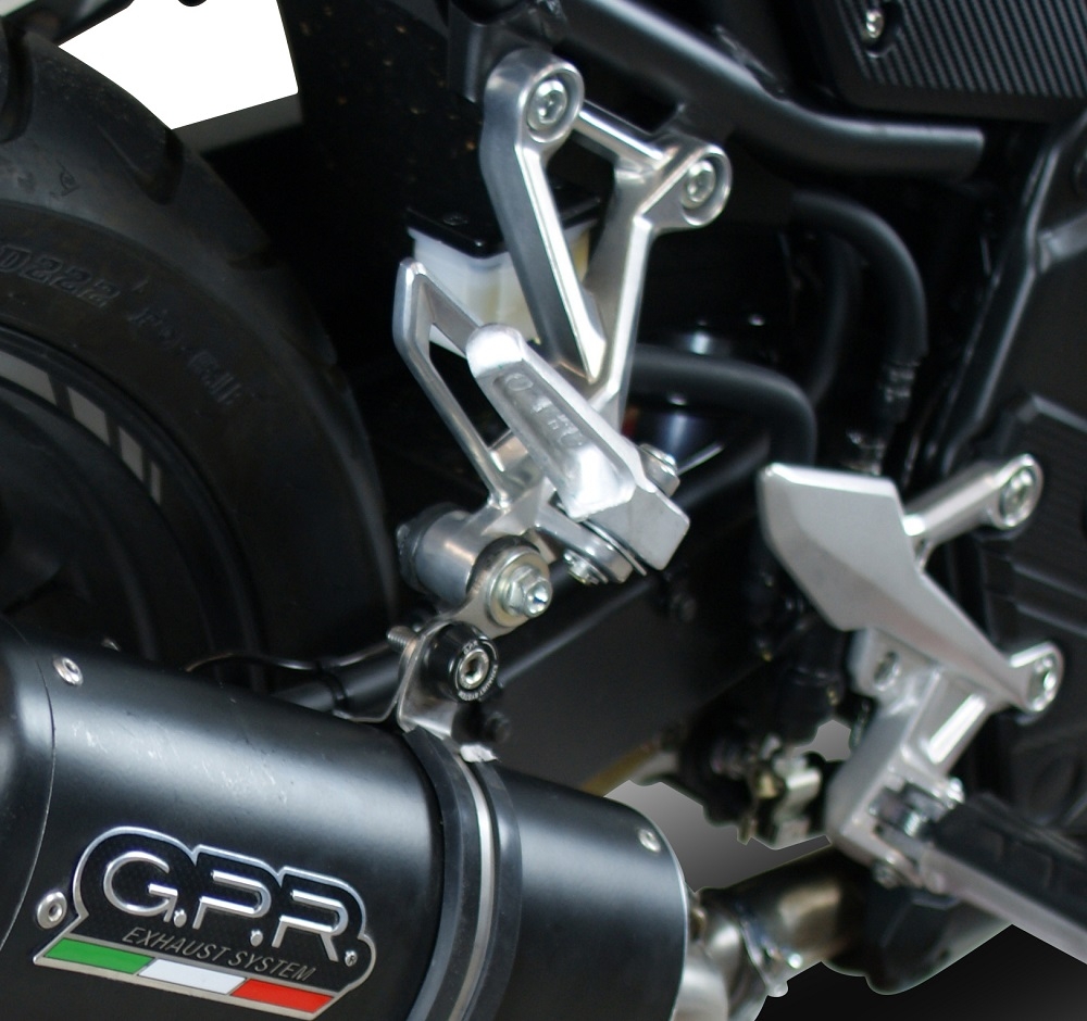 Pot echappement compatible avec Honda Cb 500 X 2016-2018, Powercone Evo, Échappement légal, homologué,silencieux avec db killer amovible et tuyau de liaison spécifique 