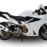 Pot echappement compatible avec Honda Vfr 800 F 2014-2016, Albus Ceramic, Échappement légal, homologué,silencieux avec db killer amovible et tuyau de liaison spécifique 