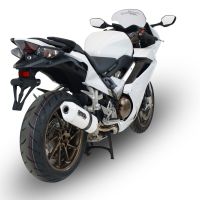 Pot echappement compatible avec Honda Vfr 800 F 2014-2016, Albus Ceramic, Échappement légal, homologué,silencieux avec db killer amovible et tuyau de liaison spécifique 