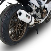 Pot echappement compatible avec Honda Vfr 800 F 2014-2016, Albus Ceramic, Échappement légal, homologué,silencieux avec db killer amovible et tuyau de liaison spécifique 