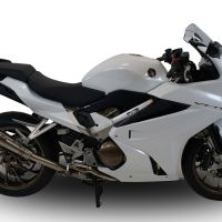 Pot echappement compatible avec Honda Vfr 800 F 2014-2016, Powercone Evo, Échappement légal, homologué,silencieux avec db killer amovible et tuyau de liaison spécifique 
