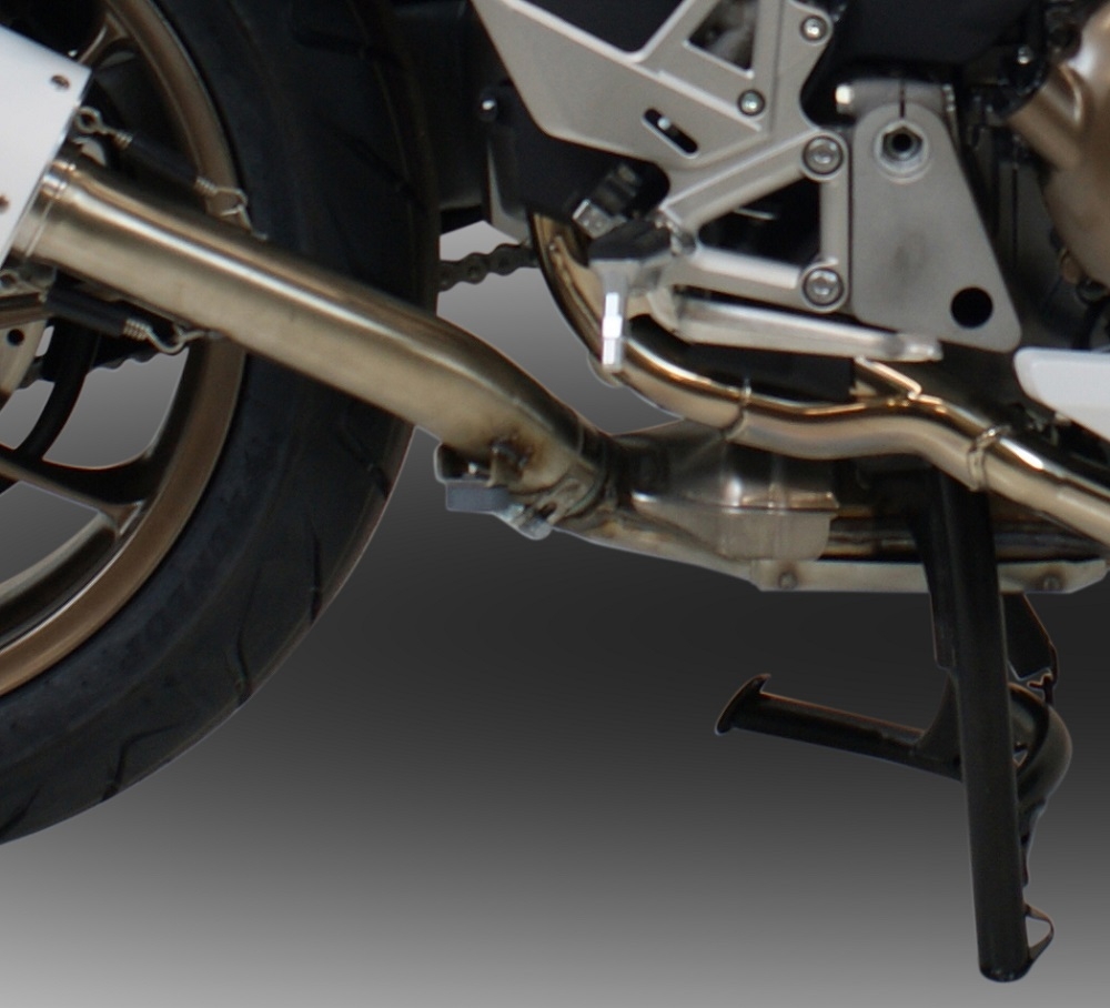 Pot echappement compatible avec Honda Vfr 800 F 2014-2016, Powercone Evo, Échappement légal, homologué,silencieux avec db killer amovible et tuyau de liaison spécifique 