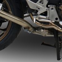 Pot echappement compatible avec Honda Vfr 800 F 2014-2016, Powercone Evo, Échappement légal, homologué,silencieux avec db killer amovible et tuyau de liaison spécifique 