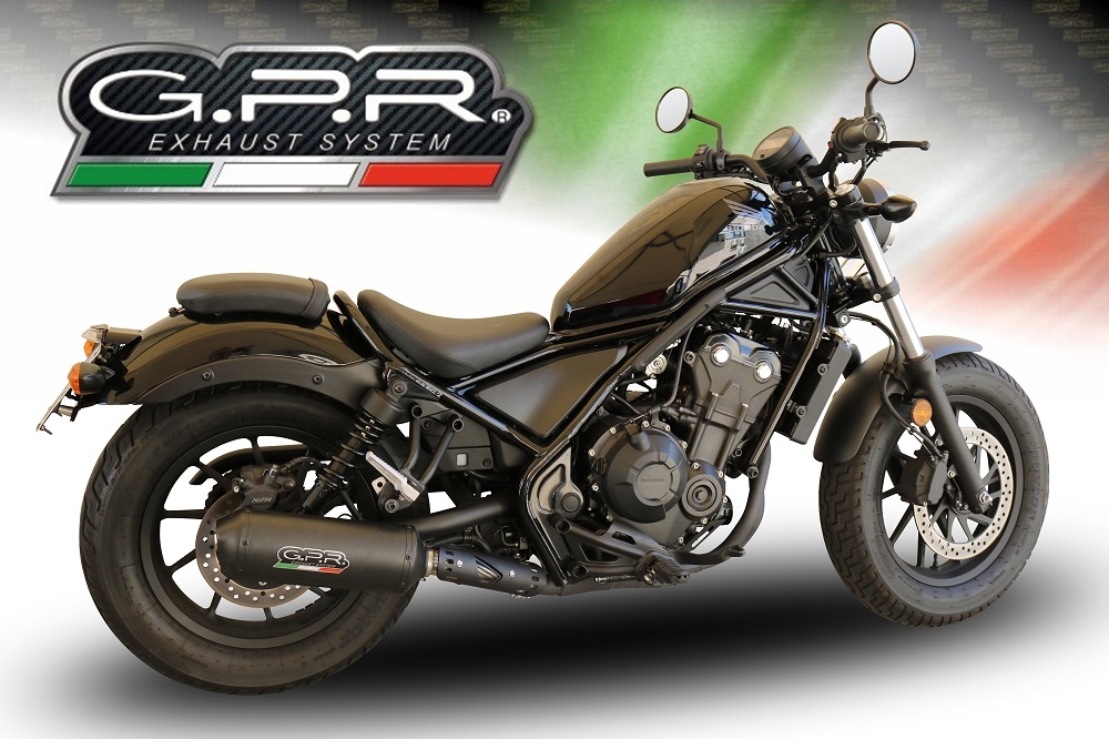 Pot echappement compatible avec Honda Cmx 500 Rebel 2021-2023, Ghisa , Échappement légal, homologué,silencieux avec db killer amovible et tuyau de liaison spécifique 