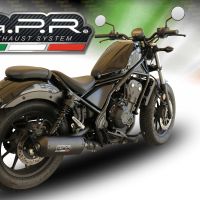 Pot echappement compatible avec Honda Cmx 500 Rebel 2021-2023, Ghisa , Échappement légal, homologué,silencieux avec db killer amovible et tuyau de liaison spécifique 