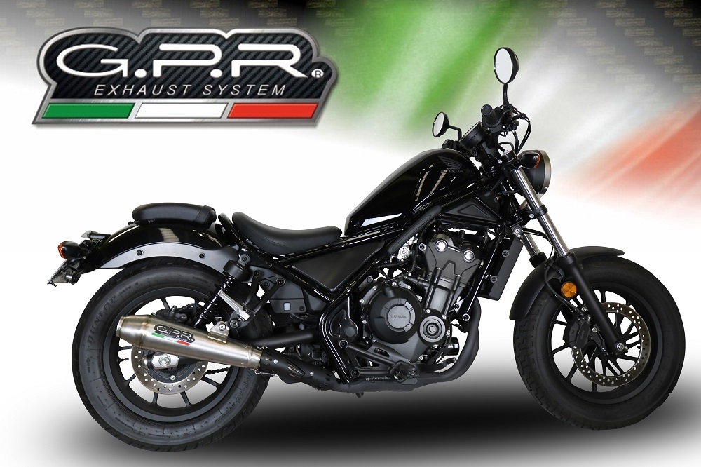 Pot echappement compatible avec Honda Cmx 300 Rebel 2017-2020, Ultracone, Échappement légal, homologué,silencieux avec db killer amovible et tuyau de liaison spécifique 