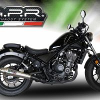Pot echappement compatible avec Honda Cmx 300 Rebel 2017-2020, Ultracone, Échappement légal, homologué,silencieux avec db killer amovible et tuyau de liaison spécifique 