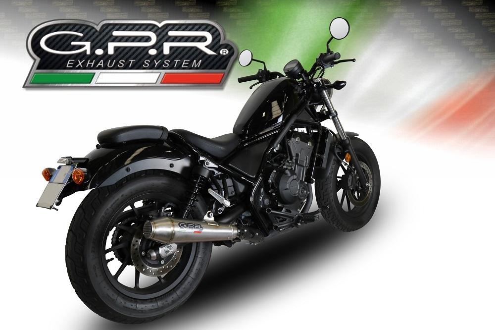 Pot echappement compatible avec Honda Cmx 300 Rebel 2017-2020, Ultracone, Échappement légal, homologué,silencieux avec db killer amovible et tuyau de liaison spécifique 