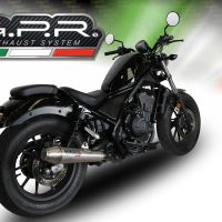 Pot echappement compatible avec Honda Cmx 300 Rebel 2017-2020, Ultracone, Échappement légal, homologué,silencieux avec db killer amovible et tuyau de liaison spécifique 