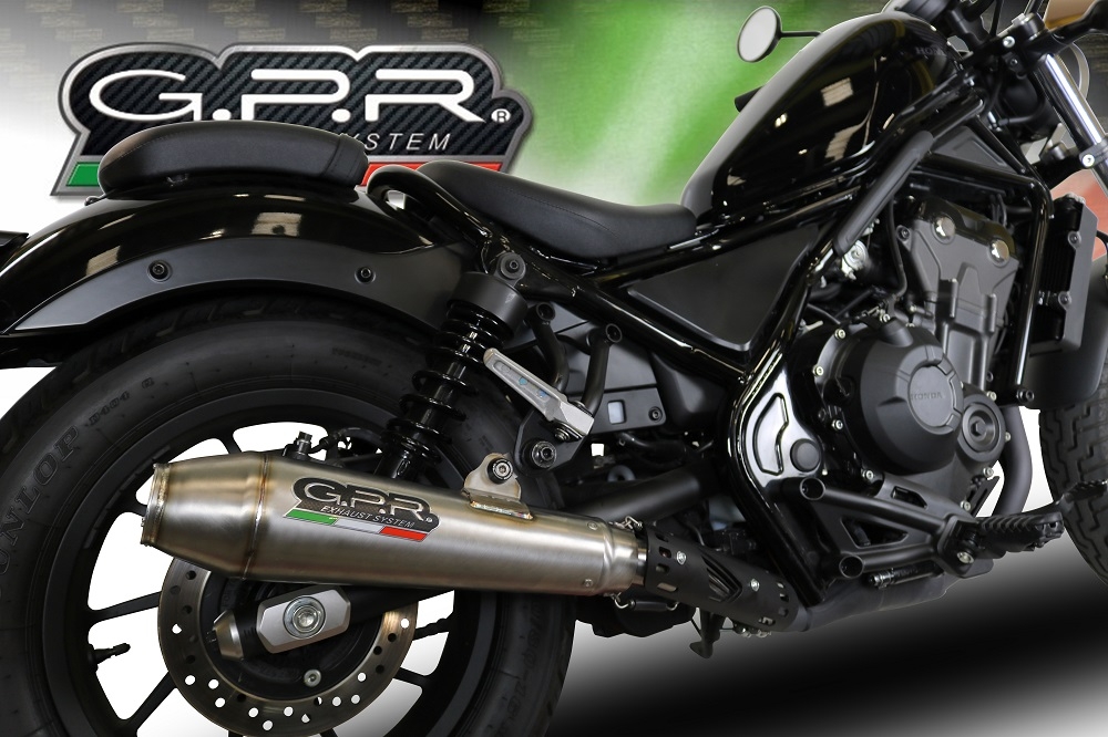 Pot echappement compatible avec Honda Cmx 300 Rebel 2017-2020, Ultracone, Échappement légal, homologué,silencieux avec db killer amovible et tuyau de liaison spécifique 